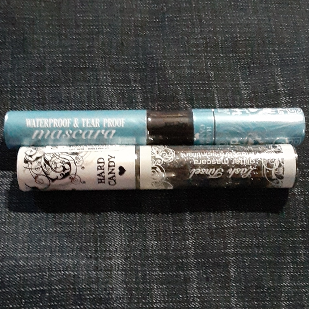 Waterproof Black Mascara & Black Glitter Mascara